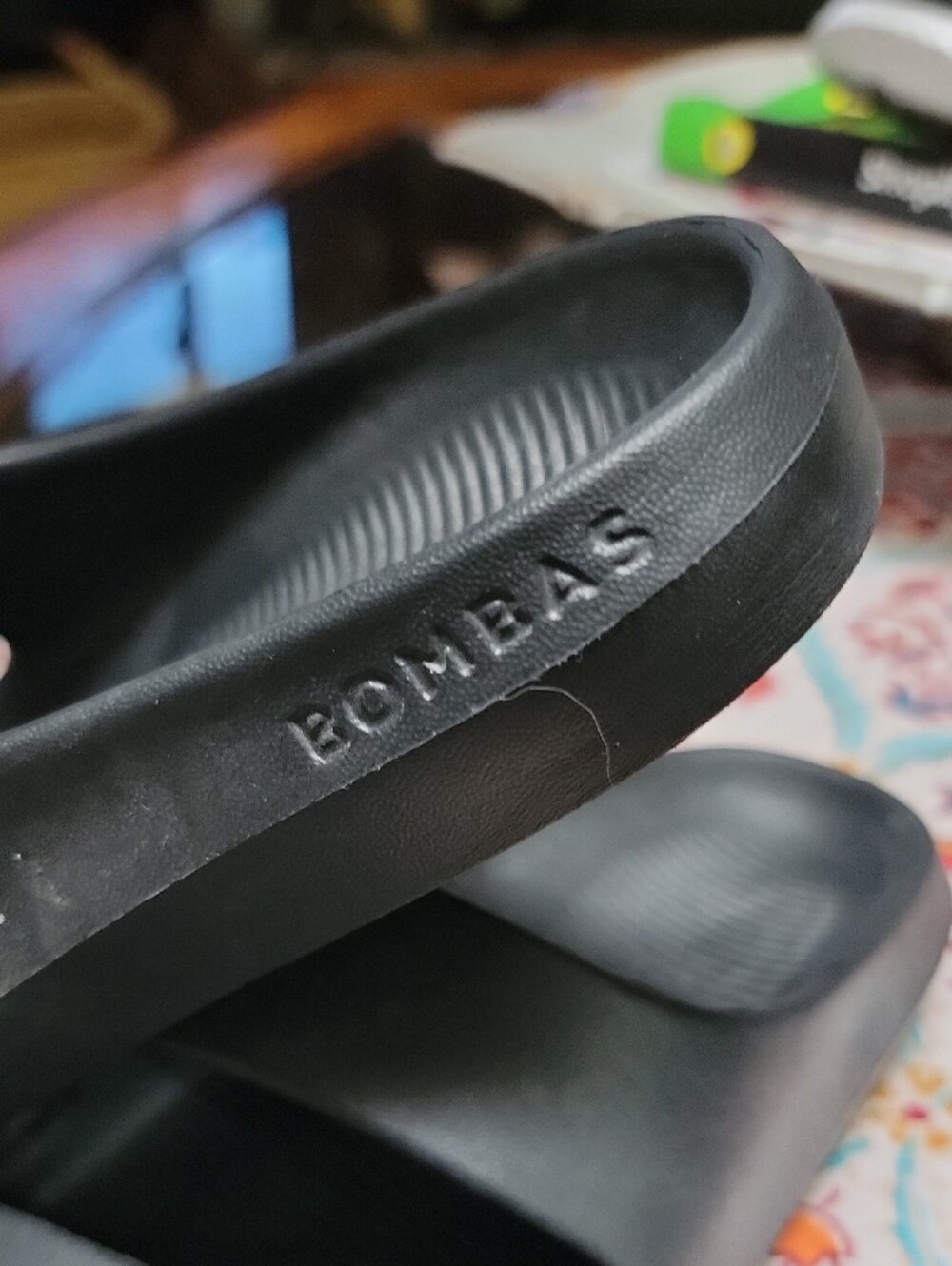 Bombas Women's Black Slide Sandals Size 6 - Picture 2 of 4